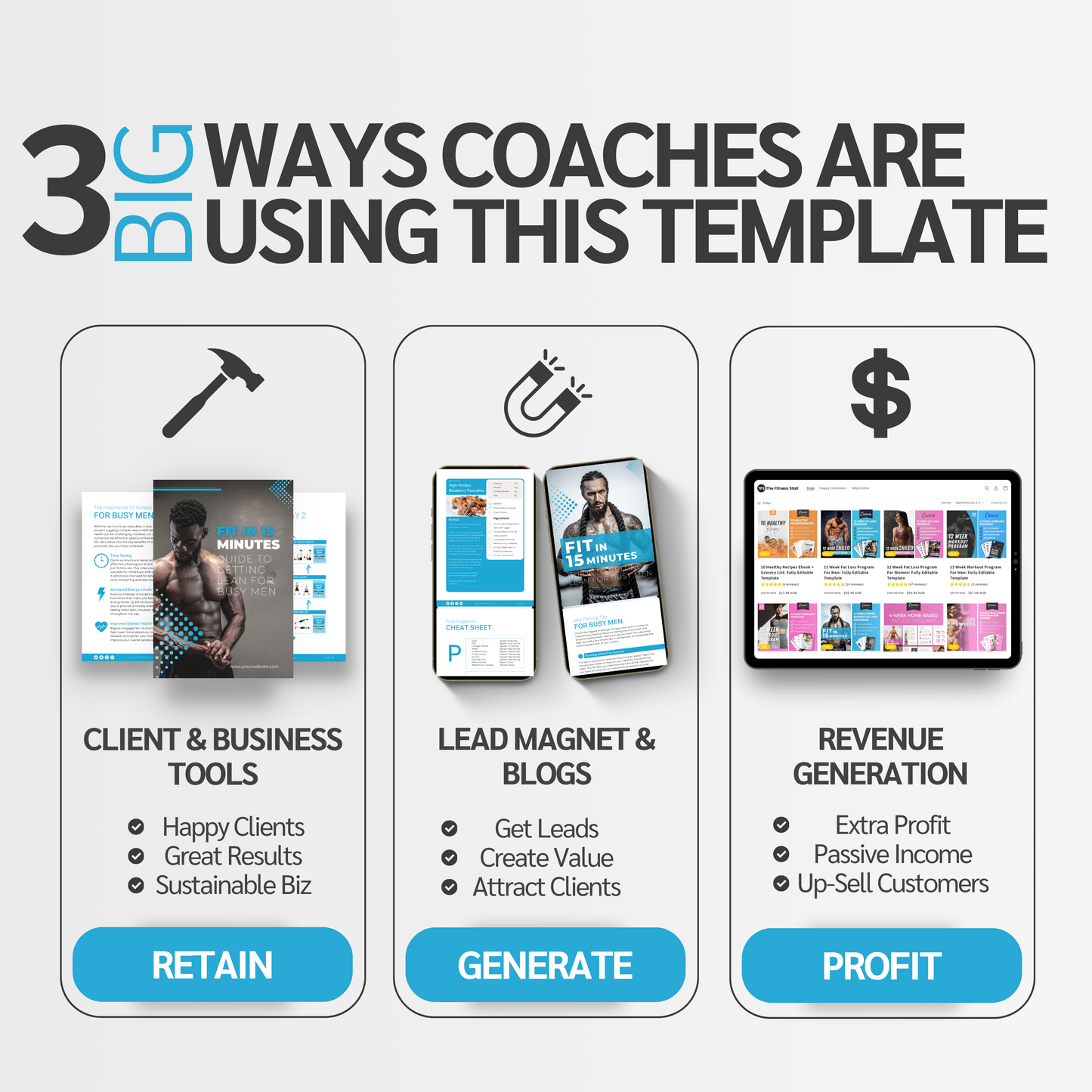 4-Week Weight Loss Program For Men: Fully Editable Template