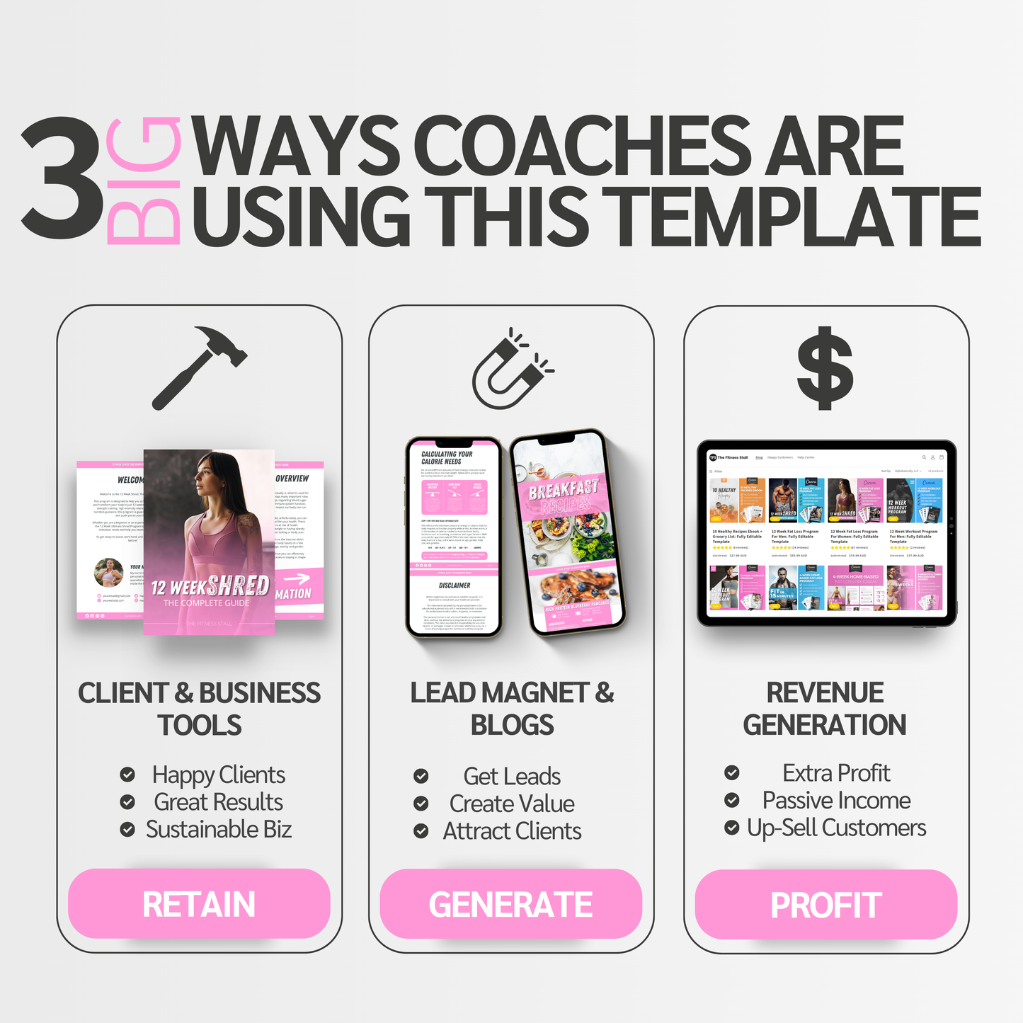 12 Week Fat Loss Program For Women: Fully Editable Template