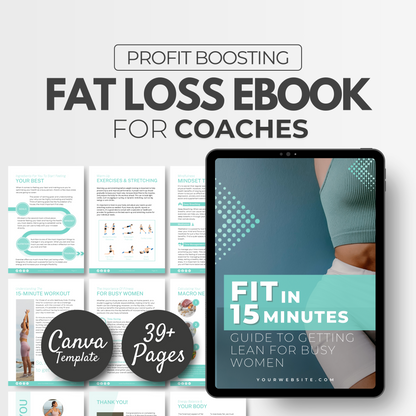 4-Week Weight Loss Program For Women: Fully Editable Template