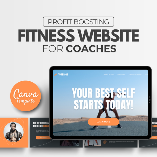 Fitness Website Men: Fully Editable Template