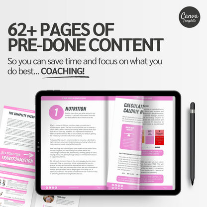 12 Week Fat Loss Program For Women: Fully Editable Template
