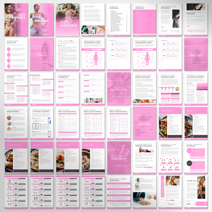 8 Week Fit & Toned Program For Women: Fully Editable Template