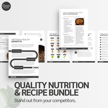 The Ultimate Guide to Protein: Fully Editable Template