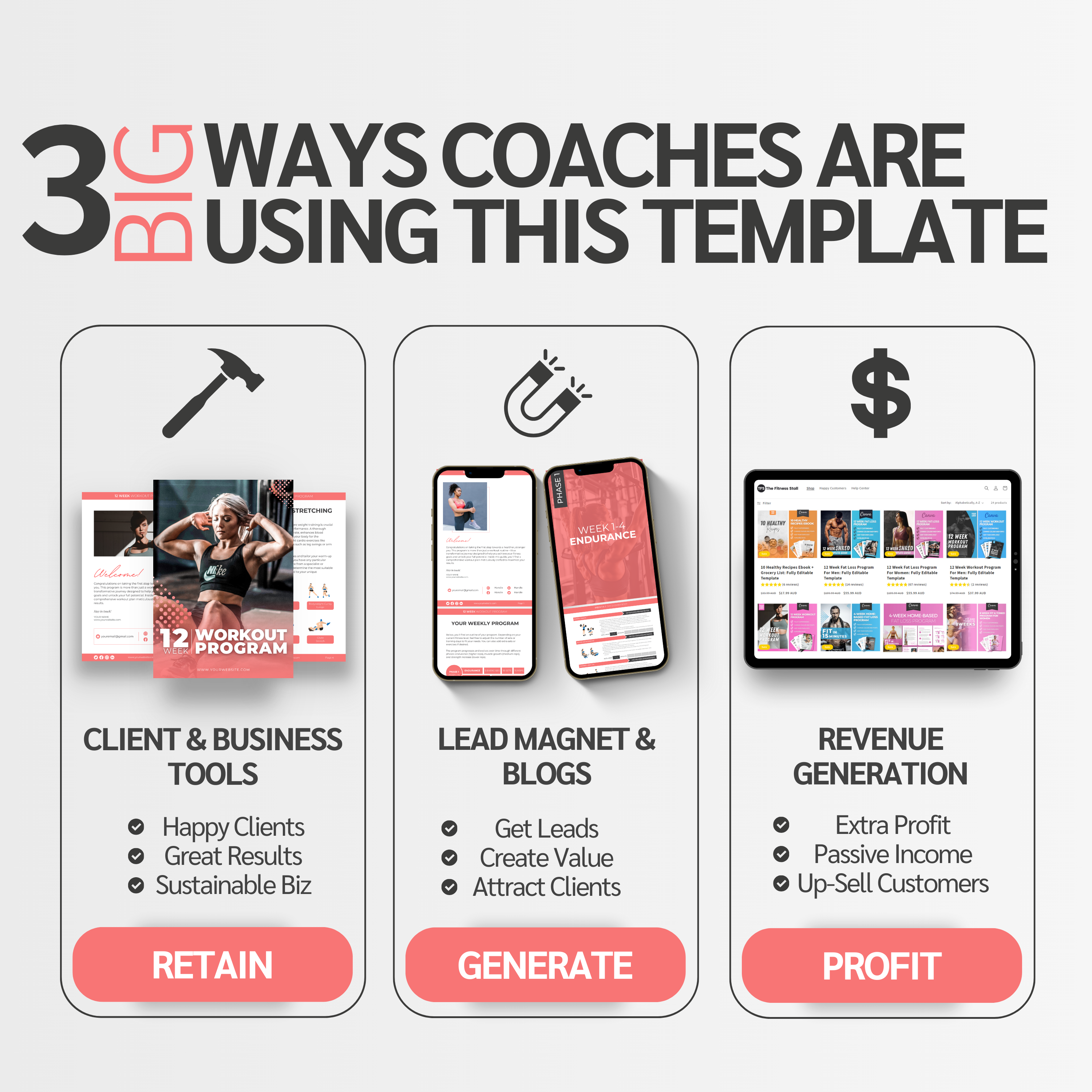 12 Week Workout Program For Women Fully Editable Template The Fitness Stall