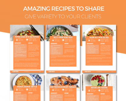 10 Healthy Recipes Ebook: Fully Editable Template ($5 Taster Template)
